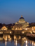 St Peter's Basilica and Ponte Sant'Angelo, Rome, Italy Photographic Print by Michele Falzone