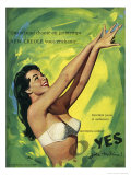 1960's Pin-Up Girl in Lingerie Prints
