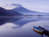 Mt. Fuji and Lake Kawaguchi, Kansai Region, Honshu, Japan Photographic Print by Peter Adams
