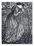 Young Woman Leaning Against a Wall Lámina giclée por Edward Burne-Jones