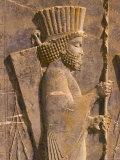 Bas Reliefs, Persepolis, Fars Province, Iran Photographic Print by Michele Falzone