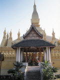 Pha That Luang, Vientiane, Laos Fotografisk trykk av Don Bolton
