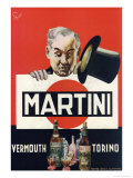 Martini Top Hat Print