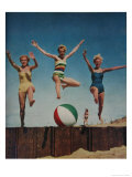 Jumping Ladies Posters
