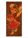 Retro Gipsy Girl Print