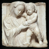 Sculpture of the Virgin and Child in Marble, c.1447-1522 Fotografisk tryk af Giovanni Antonio Amadeo Sculpture of the Virgin and Child in Marble, c.1447-1522 Fotografisk tryk af Giovanni Antonio Amadeo
