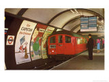 1960's Tube Train in Piccadilly Circus Station Posters