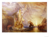 Ulysses Deriding Polyphemus Giclee Print by William Turner