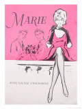 Marie Fine Gauge Stockings Poster
