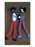 Knitted Gollies Dancing Print