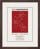 Flat Top Espresso Wood Frame Fits 16 x 20 Print Moldura pronta
