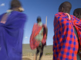 Masai Tribe, Masai Mara National Park, Kenya Photographie par Peter Adams