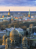 Orthodox Cathedral, Riga, Latvia Photographic Print by Jon Arnold