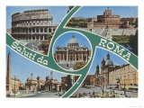 Saluti Da Roma Postcard Poster