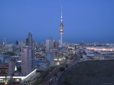 Liberation Tower and City, Kuwait City, Kuwait Photographic Print by Walter Bibikow