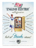 1950's Refridgerator Advertisementisement - Reprodüksiyon 1950's Refridgerator Advertisementisement - Reprodüksiyon