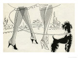 1950's Ladies with Poodle Poster