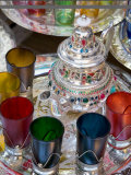 Moroccan Silver Teapot and Glasses, the Souq, Marrakech, Morocco Photographic Print by Gavin Hellier