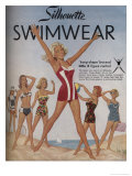 Silhouette Swimwear Poster