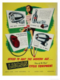Lucas Cycle Equipment Poster