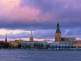 Riga from Across Daugava River, Latvia Photographic Print by Jon Arnold