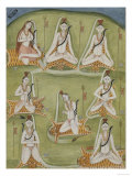 Shiva in Eight Yogic Postures, India Lámina giclée