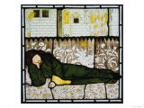 Chaucer Asleep with His Good Women on Stained Glass Window Lámina giclée por Edward Burne-Jones Chaucer Asleep with His Good Women on Stained Glass Window Lámina giclée por Edward Burne-Jones