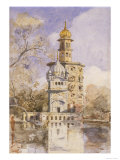 The Akalis Tower at Amritsar, India Lámina giclée por William Carpenter