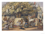 Hindu Mendicants, India Lámina giclée por William Carpenter