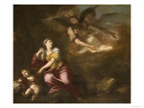 Hagar and Ishmael in the Wilderness Giclée-tryk af Pier Francesco Mola Hagar and Ishmael in the Wilderness Giclée-tryk af Pier Francesco Mola