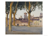 On the Walls, Lucca, c.1923 Giclee Print by Henry H. Bulman
