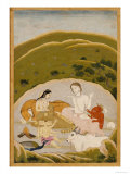 Siva and Parvati with Their Children on Mount Kailasa, India c.1745 reproduction procédé giclée