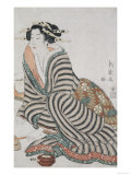The Angry Drinker Giclee Print by Kiyomine Kiyomitzsu II