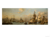 William Iii Reviewing the Dutch Fleet in 1691 Reproduction procédé giclée par Everhardus Koster