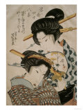 Teahouse Meeting Giclee Print by Keisai Eisen