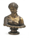 Bust of a Woman Entitled Clytie in Bronze c.1864-7 Photographic Print by T. Nichols