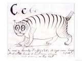 The Letter C of the Alphabet, c.1880 Pen and Indian Ink Lámina giclée por Edward Lear The Letter C of the Alphabet, c.1880 Pen and Indian Ink Lámina giclée por Edward Lear