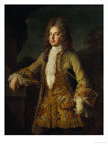 Man Wearing a Green Velvet Jacket and Heavily Embroidered Waistcoat, 18th Century Giclee-trykk av Alexis N. S. Belle Man Wearing a Green Velvet Jacket and Heavily Embroidered Waistcoat, 18th Century Giclee-trykk av Alexis N. S. Belle