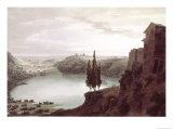 Lake Nemi, 18th Century reproduction procédé giclée par John Robert Cozens