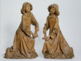 Two Angels with Candlesticks Carved in Limewood, c.1460-1531 Photographie par Tilman Riemenschneider