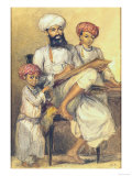 Tara Chund, the Court Painter at Udaipur, India Lámina giclée por William Carpenter