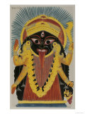 The Goddess Kali. Kalighat Style. Calcutta, India, 1845 Giclee Print