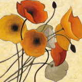 Pumpkin Poppies II Plakat autor Shirley Novak Pumpkin Poppies II Plakat autor Shirley Novak