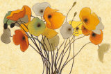Pumpkin Poppies I Plakater af Shirley Novak Pumpkin Poppies I Plakater af Shirley Novak