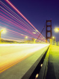 Golden Gate Bridge at Night, San Francisco, California Photographic Print by Mark Gibson