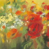 Oriental Poppy Field II Plakater af Carol Rowan