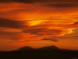 Brilliant Sunset over Spanish Peaks of Colorado Photographic Print
