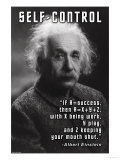 Self-Control, Einstein Poster