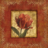 Blooming Red I Poster par Lisa Audit