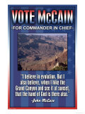 McCain on Evolution Posters